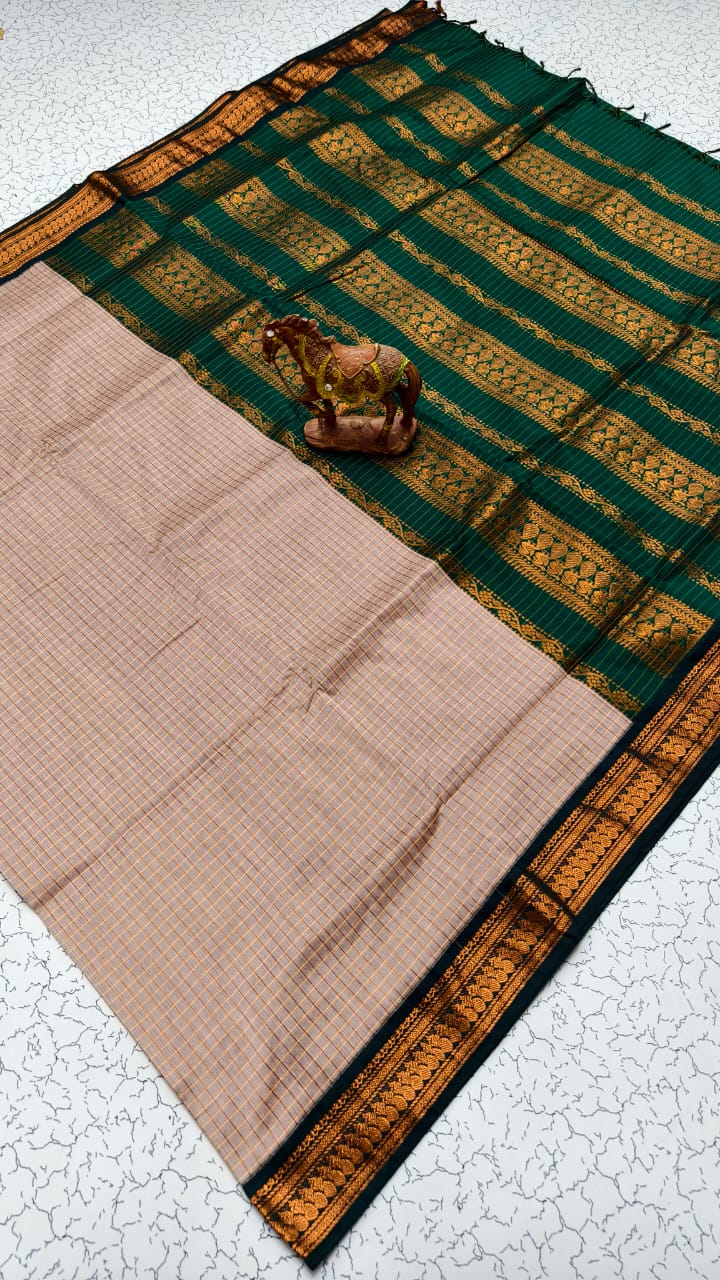 Checked Kalyani Cotton