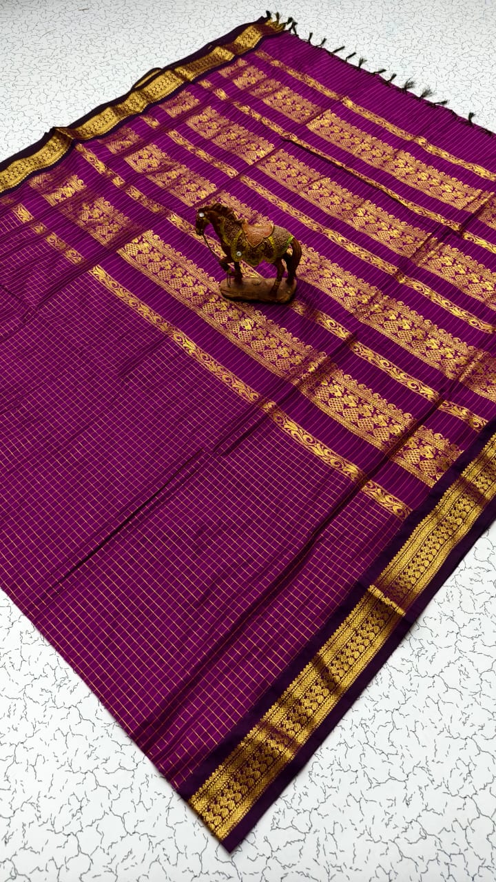 Checked Kalyani Cotton
