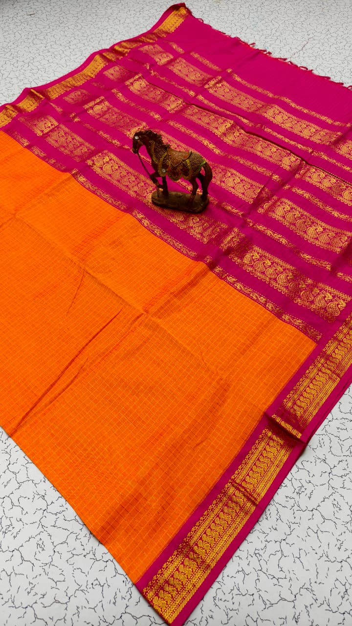 Checked Kalyani Cotton