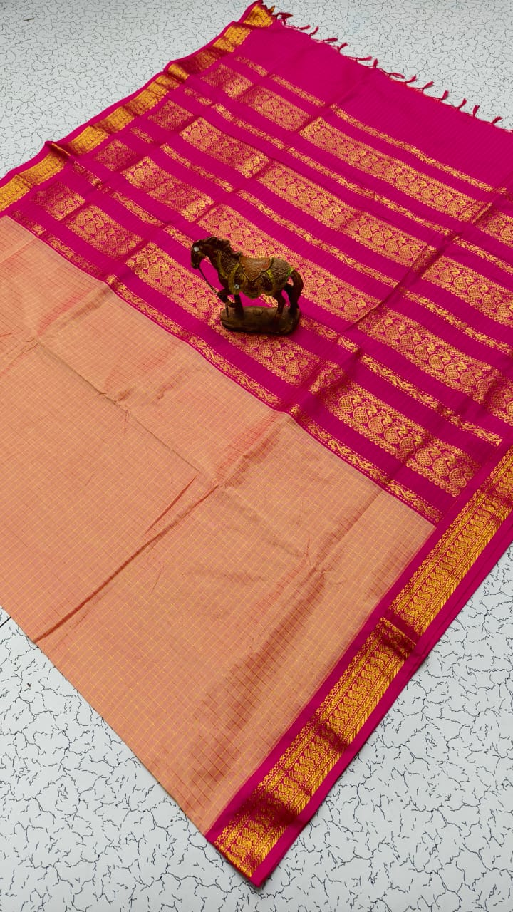 Checked Kalyani Cotton