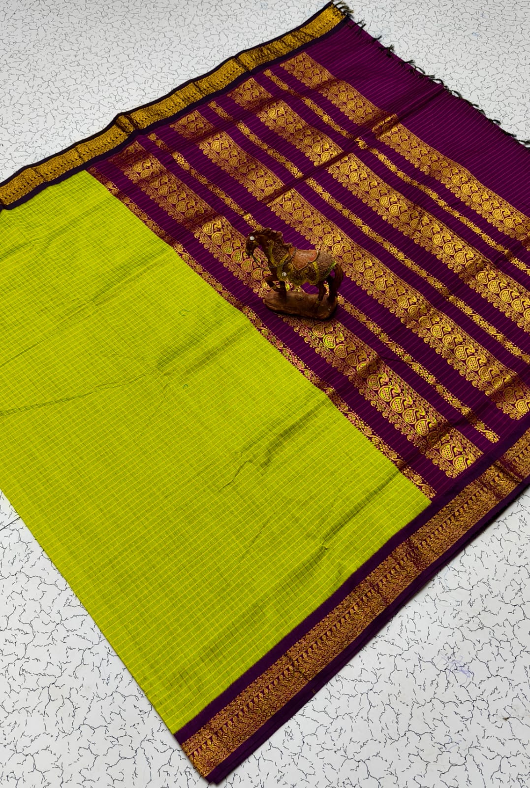 Checked Kalyani Cotton